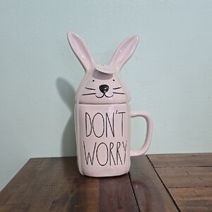 Rae Dunn White Bunny Mug with Lid